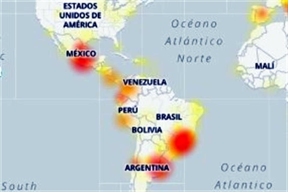 Usuarios a nivel mundial reportaron fallas en el servicio de mensajería y redes sociales como Facebook e Instagram.