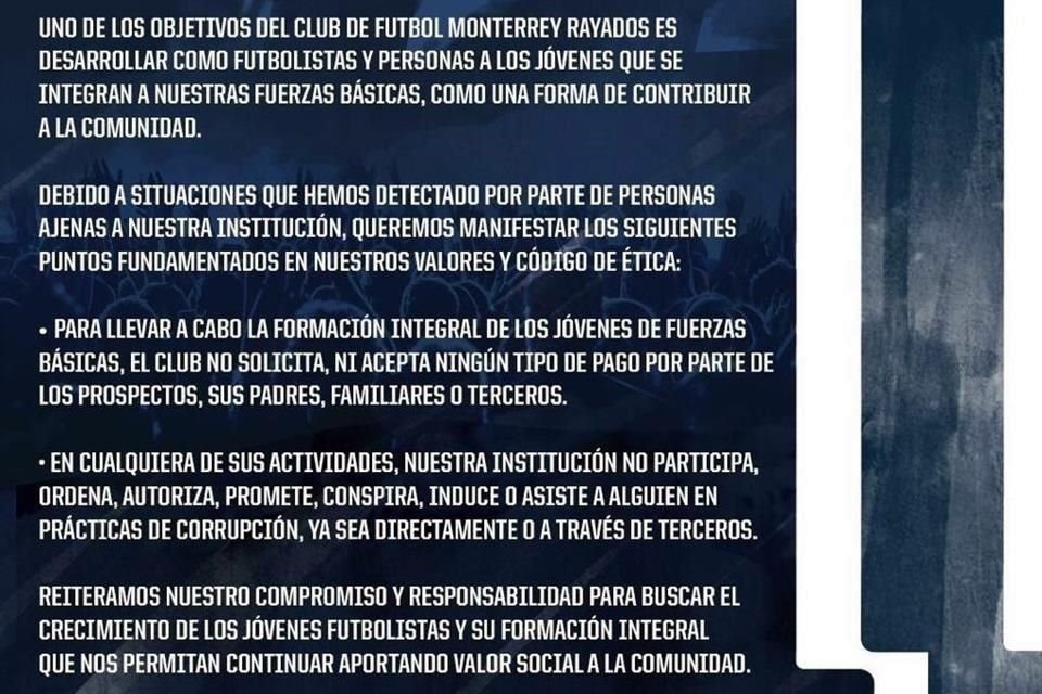 El Monterrey aclaró que los supuestos visores no forman parte del club.