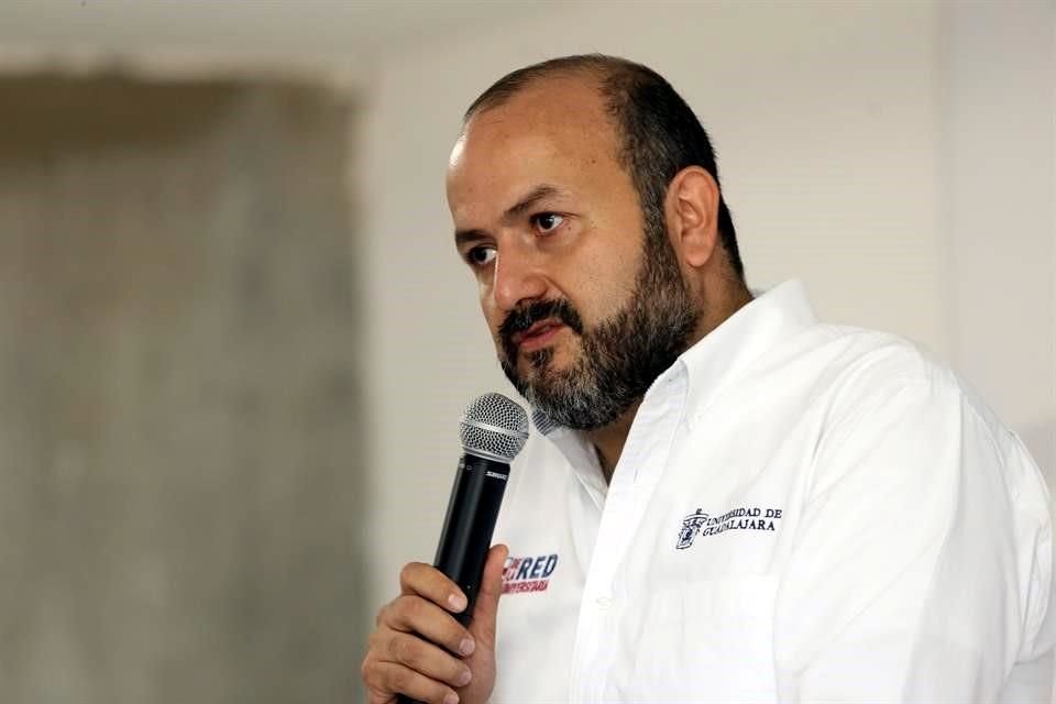 Ricardo Villanueva, rector de la Universidad de Guadalajara.
