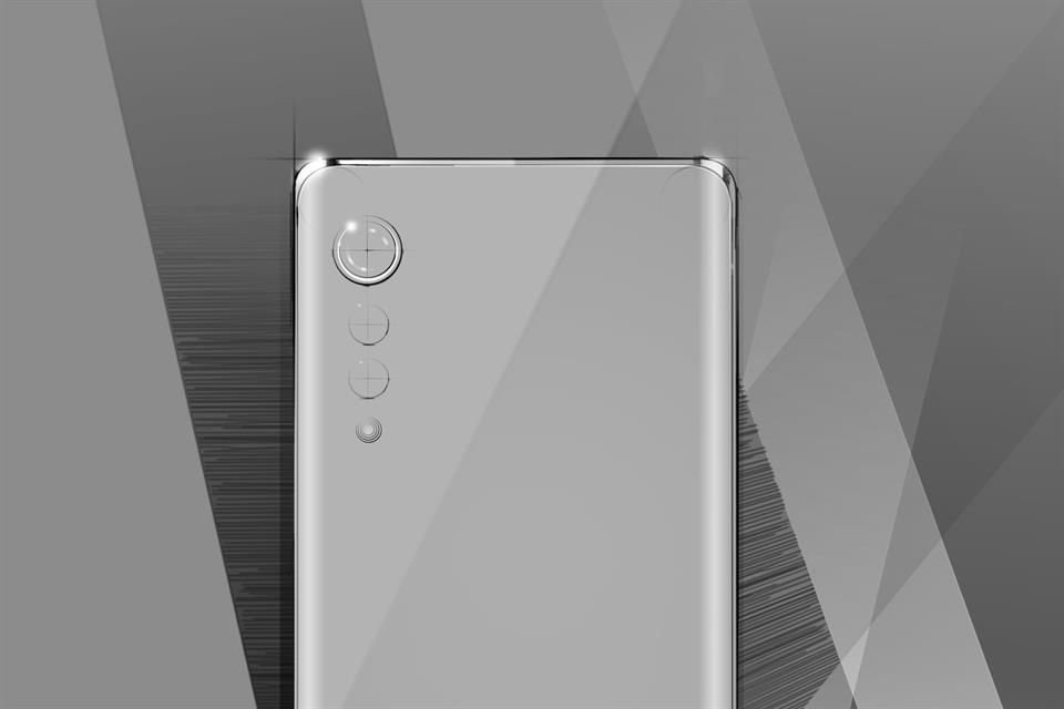 LG reveló pistas de cómo podría lucir LG Velvet con el diseño conceptual de un smarphone que muestra el acomodo de cámaras llamado 'Raindrop'.