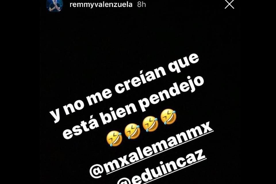 Remmy Valenzuela arremetió contra Christian Nodal en una historia.