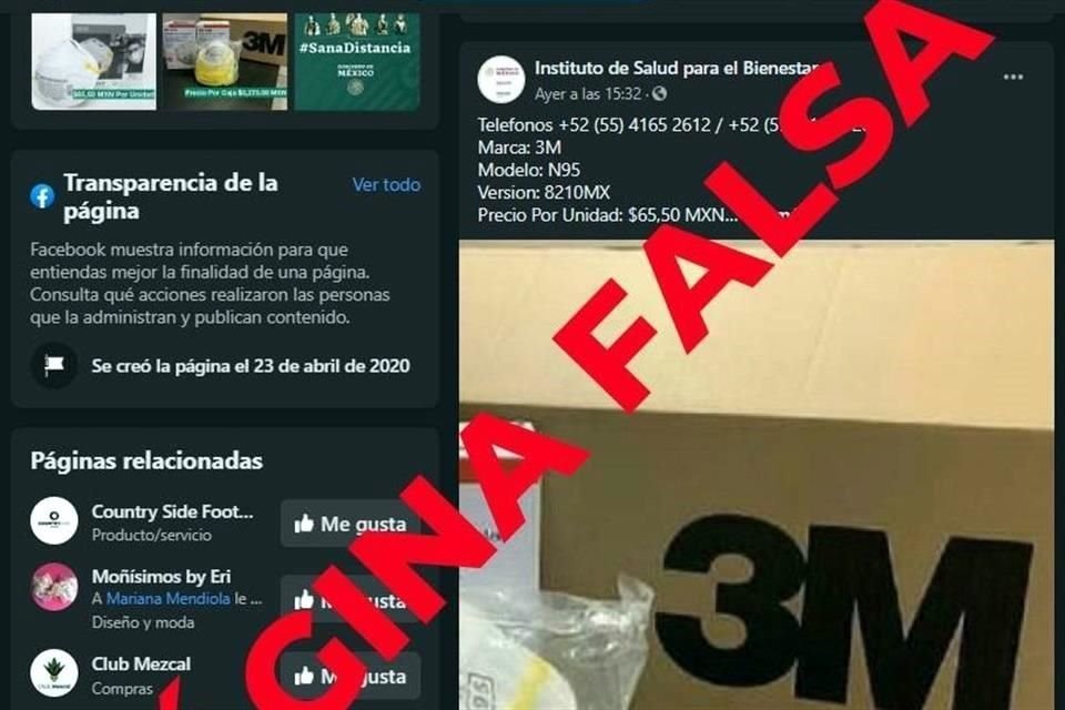 El Instituto acompañó su mensaje con una imagen de la supuesta venta de medicamentos y recordó que sus cuentas oficiales están autentificadas.