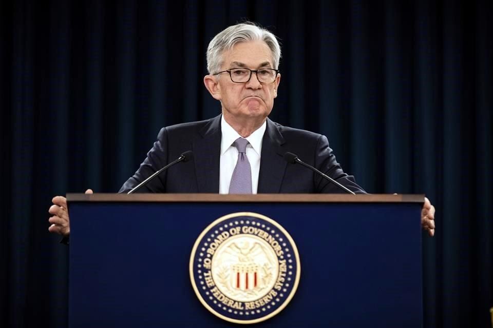 Jerome Powell, presidente de la Reserva Federal de EU.