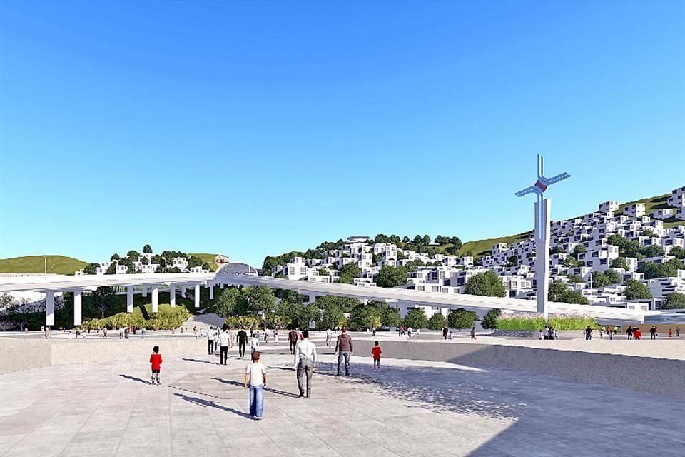 Una cruz gigante se erigirá en la nueva plaza que forma parte del proyecto de la Interconexión.
