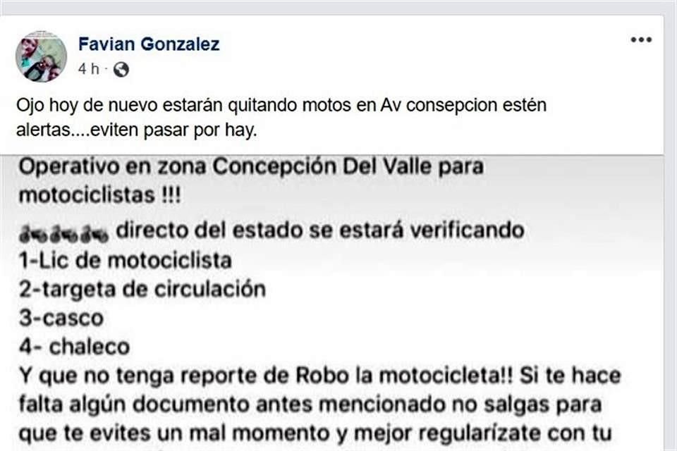 Favián González se desempeña como agente municipal en el Gobierno de Tlajomulco.