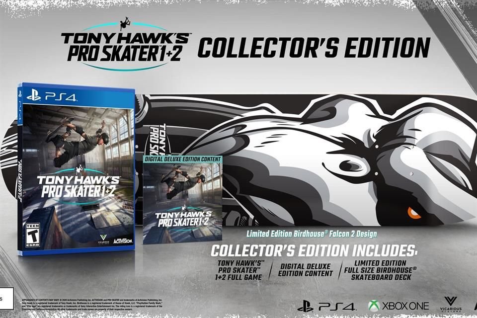 La versión de colección del juego incluirá una patineta firmada por Tony Hawk.