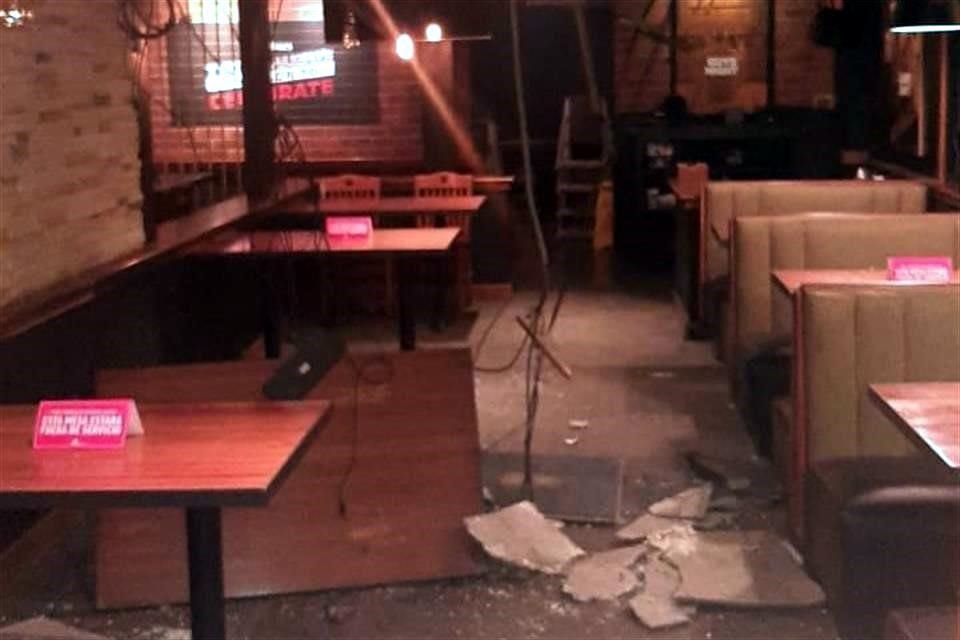 Así dejó el hombre el lugar que se ubica en López Mateos Sur.