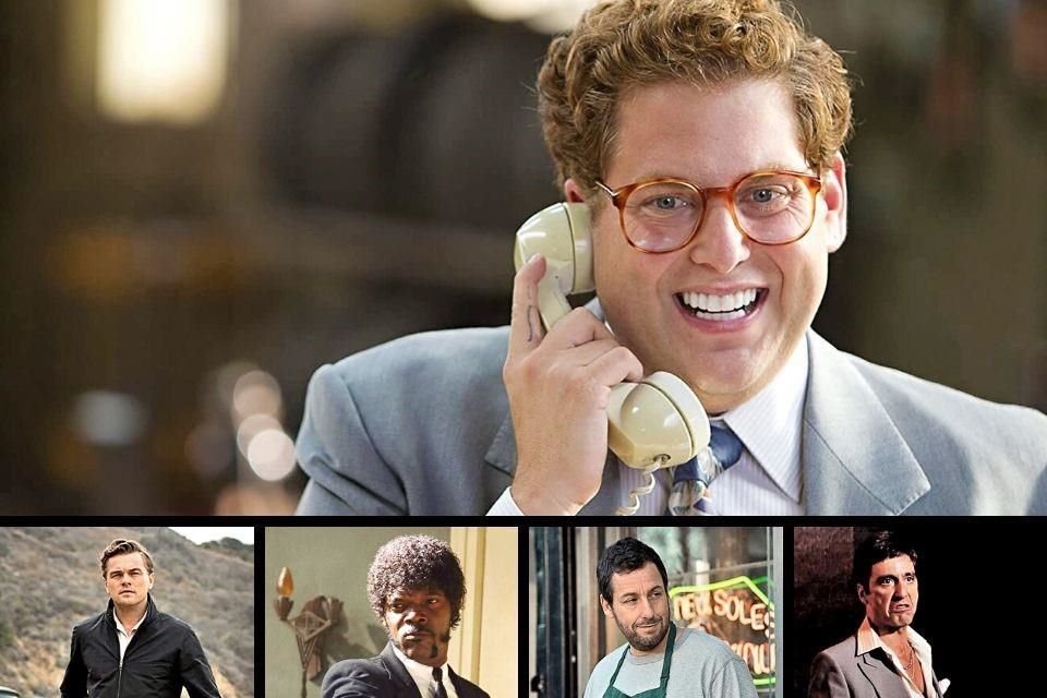 En el rubro de actores, Jonah Hill encabeza el listado, seguido por Leonardo DiCaprio, Samuel L. Jackson, Adam Sandler y Al Pacino.