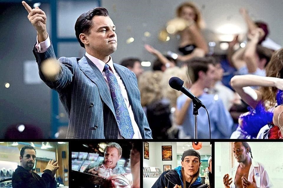 En cuanto a personajes, Jordan Belfort (Leonardo DiCaprio) es el rey de las groserías.