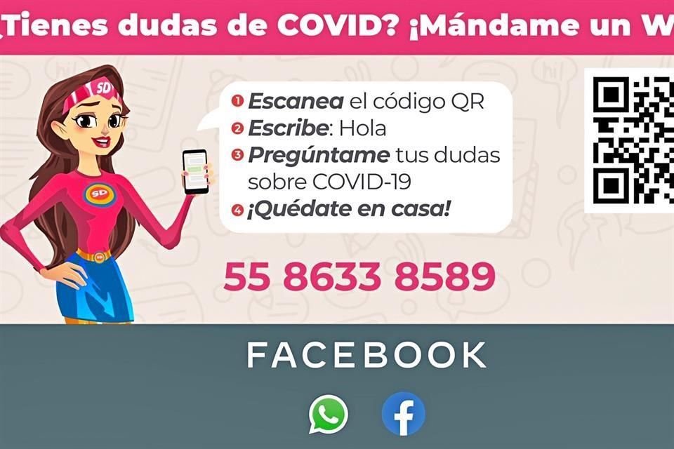 Este proyecto de chatbot fue desarrollado por YaloChat, startup basada en México y que, en conjunto con WhatsApp, fue donado al Gobierno mexicano.