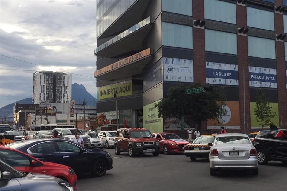 Pino Suárez quedó paralizada por la manifestación.
