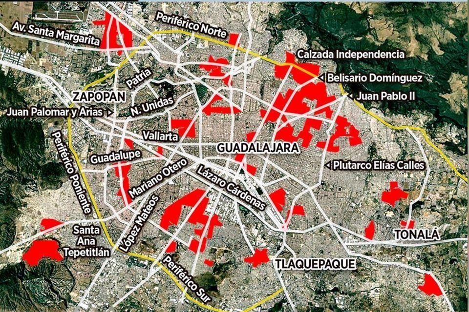 Se ubicó aproximadamente 92 cuadrantes de mayor extensión territorial, a los que denominó clústeres de riesgo.