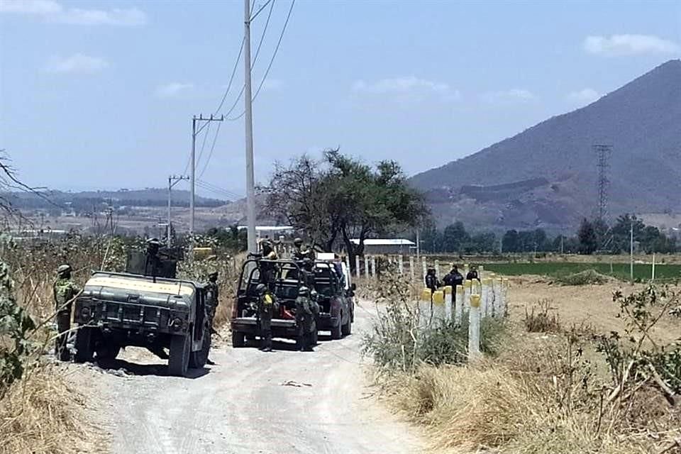 Uno de los enfrentamientos ocurrió sobre una brecha hacia Los Viveros.