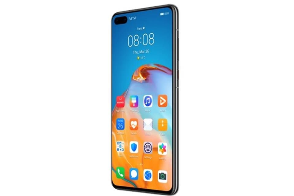La pantalla OLED de 6.1 del Huawei P40 tiene una resolución Full HD+ de 2340 x 1080 pixeles, con esquinas redondeadas y la capacidad de ofrecer hasta 16.7 millones de colores.