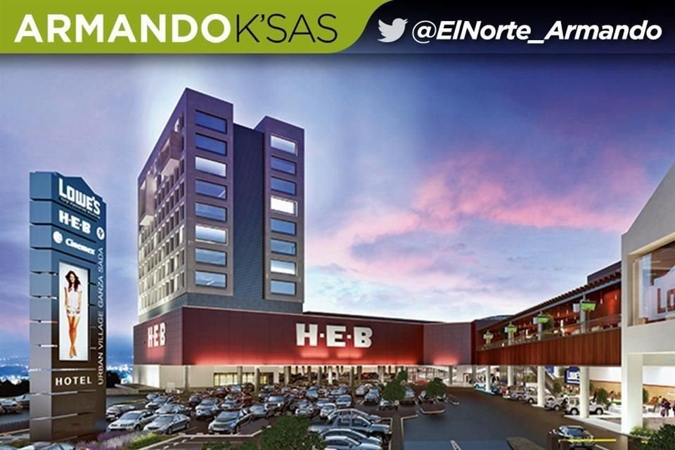 Parte del espacio que ocupaba Lowe's en el desarrollo inmobiliario Urban Village GS, por Garza Sada, será para un restaurante de cabrito.