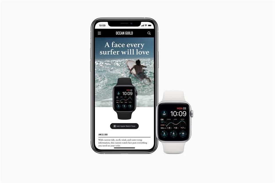 Con Face Sharing, los usuarios podrán personalizar con mayor facilidad su Apple Watch, al poder intercambiar o descargar carátulas.