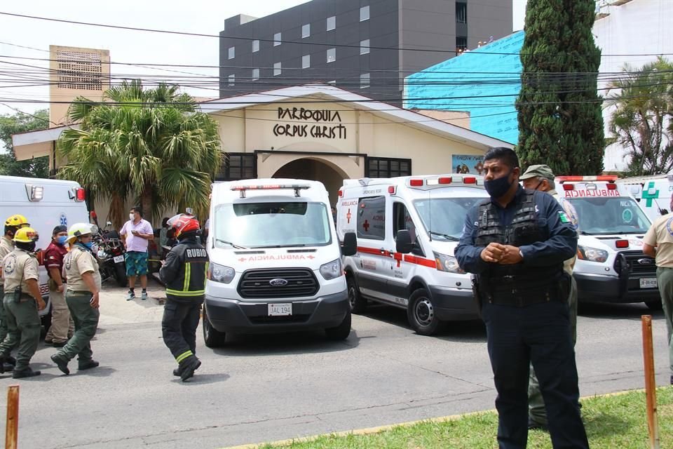 Tras el derrumbe en la Parroquia Corpus Christi en Zapopan, se prevé que las misas continúen en un sector del inmueble que no sufrió daños.