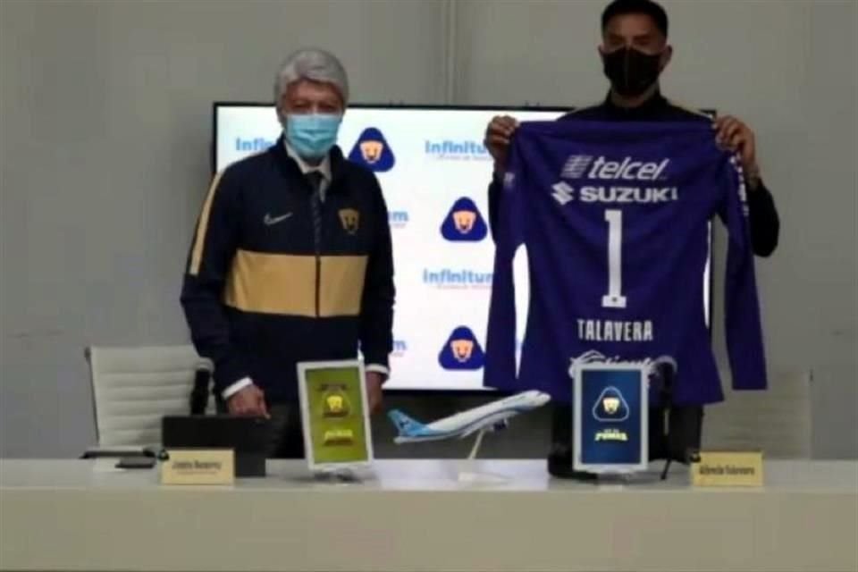 Jesús Ramírez fue el encargado de acompañar a Alfredo Talavera.