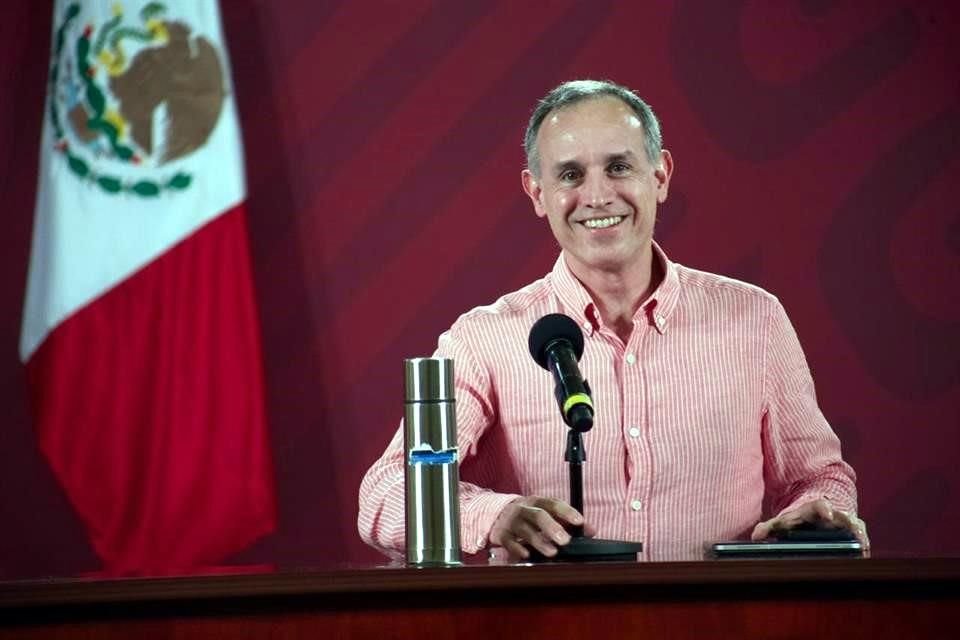 Hugo López Gatell dirigió la conferencia nocturna sobre Covid-19.