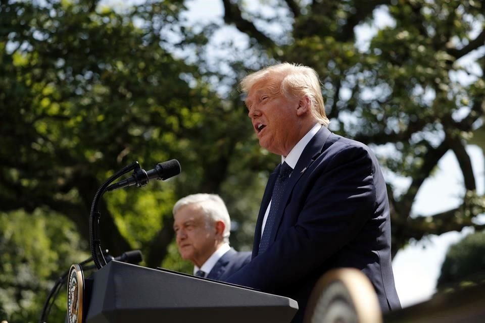 El Presidente estadounidense, Donald Trump, afirmó que la relación con México nunca había sido mejor.