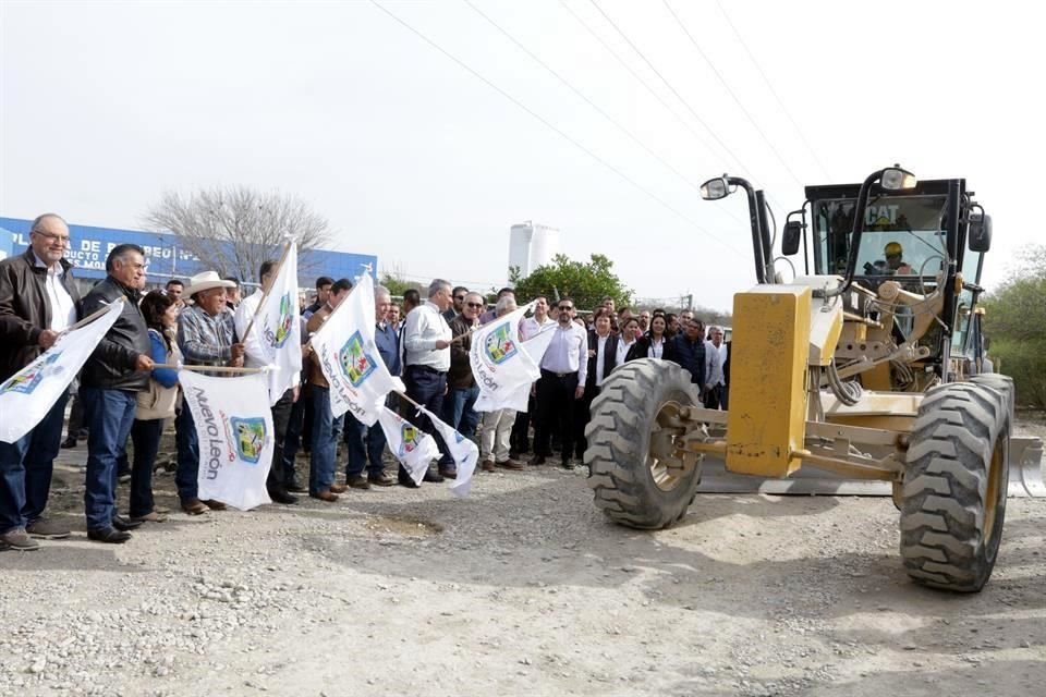 En enero, el Gobernador arrancó las primeras obras relacionadas con la Presa Libertad, en los límites de Linares y Montemorelos.