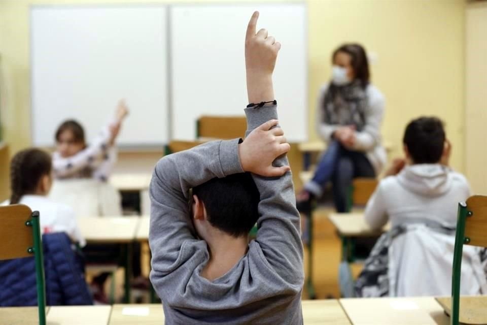 El estudio mostró una baja tasa de infección de coronavirus. En la imagen, una escuela en Francia.