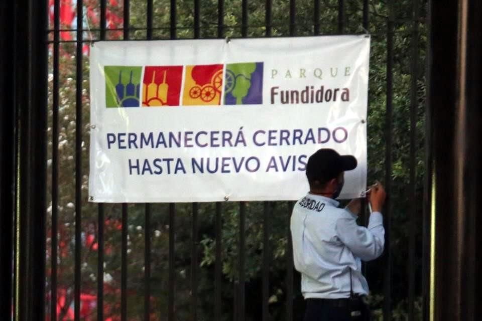 Personal de Fundidora puso anoche los avisos del cierre.