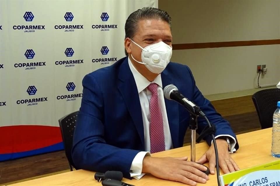 Carlos Villaseñor, presidente de Coparmex Jalisco.
