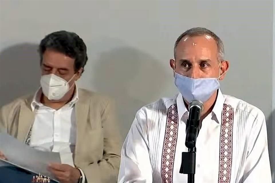 La conferencia sobre la situación de Covid-19 se realizó en Puebla, donde López-Gatell tuvo una gira de trabajo.