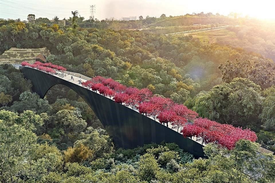 Puente de Los Polvorines, que iba a atravesar una barranca natural, y que es parte esencial de la conexión que cruzará Constituyentes.