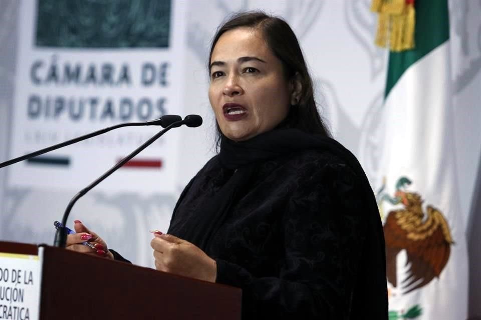 Verónica Juárez, coordinadora del PRD en la Cámara baja.