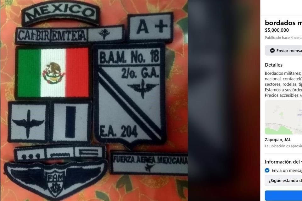 Hay servicios de bordado de uniformes 'oficiales'.