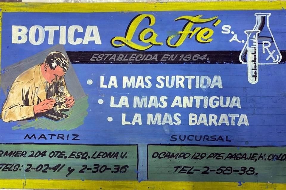 De acuerdo con papelería de la Botica La Fe, su fundación habría sido entre 1964 y 1878. Oficialmente hasta ahora es de 1887, pero habrá que revisar hacia atrás.