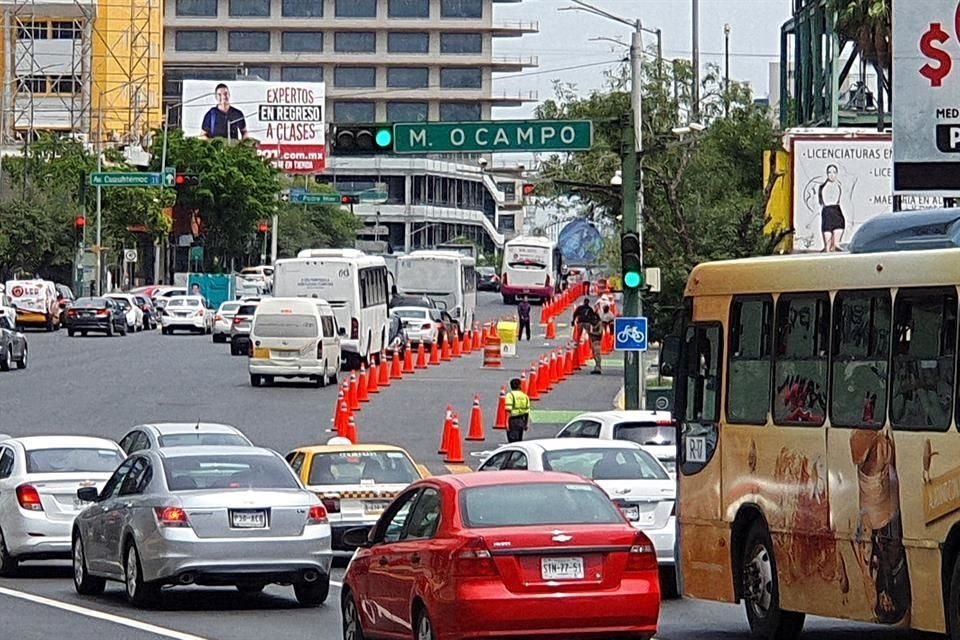 Debido a este operativo, la salida de los carriles exprés de Constitución hacia Cuauhtémoc permanecerá cerrada.