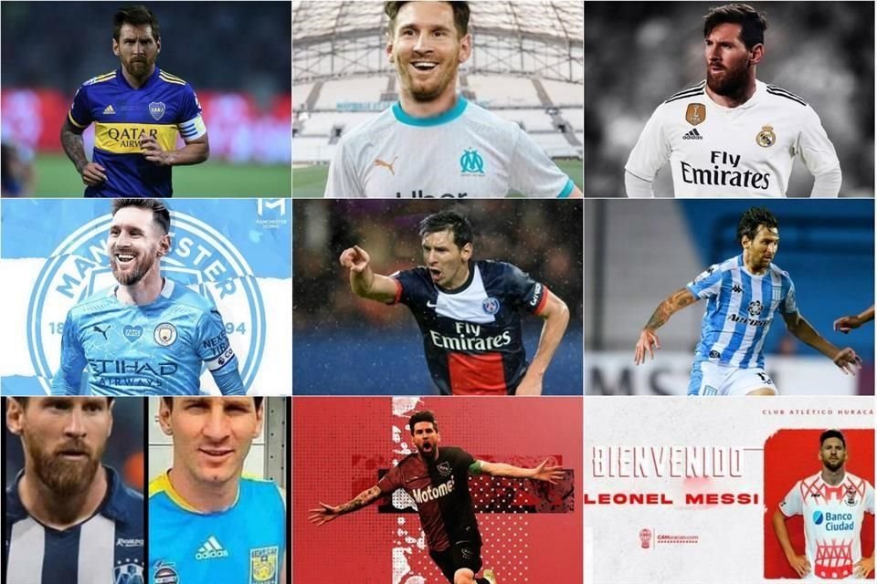 Muchos aficionados sueñan con ver a Lionel Messi en su equipo y las redes sociales se inundaron de imágenes del argentino con diferentes camisetas, ¿cuál le queda mejor?