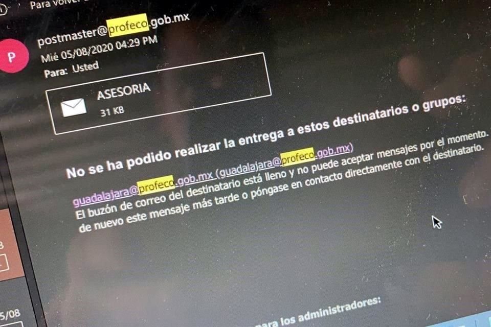 Profeco Jalisco reconoció que su portal se puede saturar.