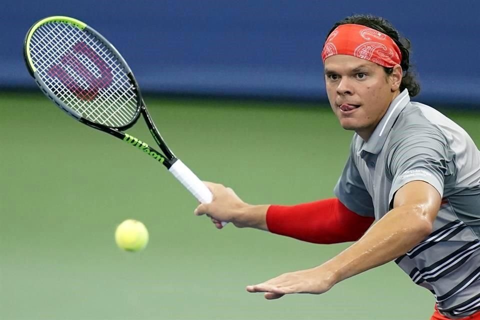 Raonic ganó el primer set, pero no logró mantener la superioridad.