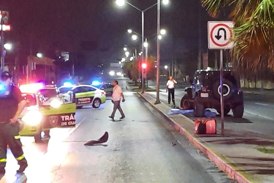 El accidente fue reportado cerca de la 1:40 horas a la altura de la Colonia Nuevo San Sebastián.