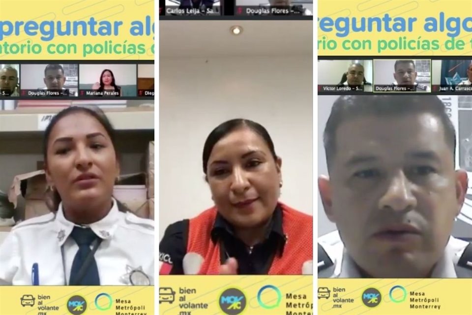 Los agentes viales participaron en el conversatorio '¿Le puedo preguntar algo, tránsito?'.