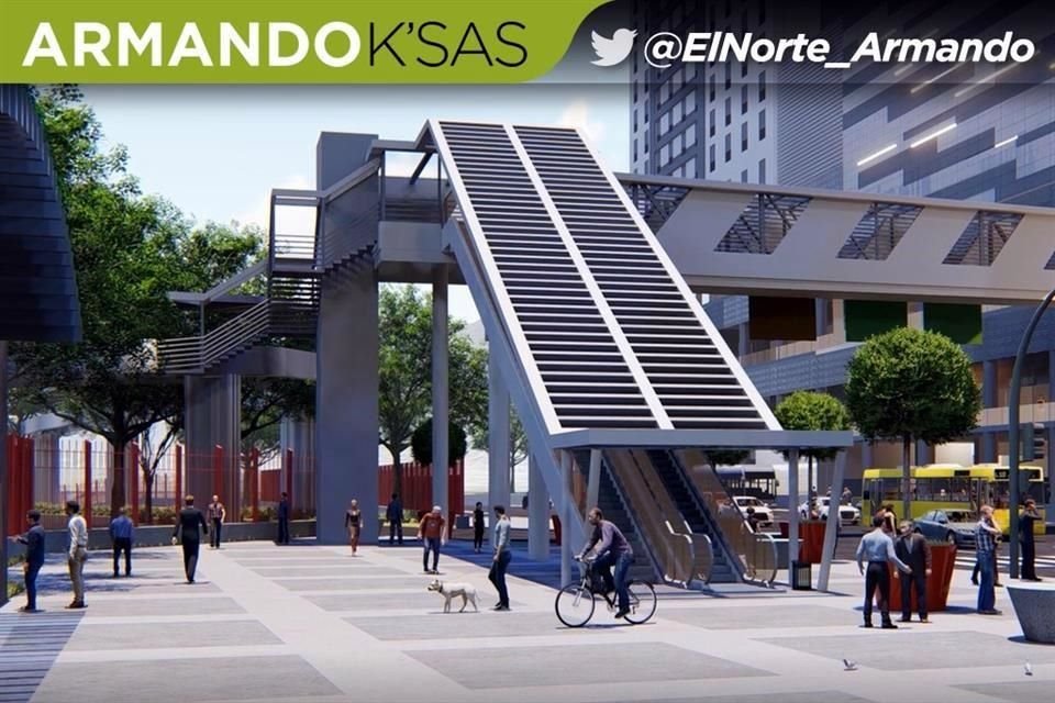 Un desarrollo de uso mixto implementará escaleras eléctricas y puentes para unir la obra con Fundidora y la Torre de Gobierno.