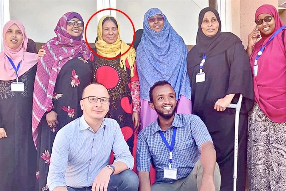 La consejera (círculo) participó en misiones electorales y foros sobre participación política, como en Somalia en 2019.
