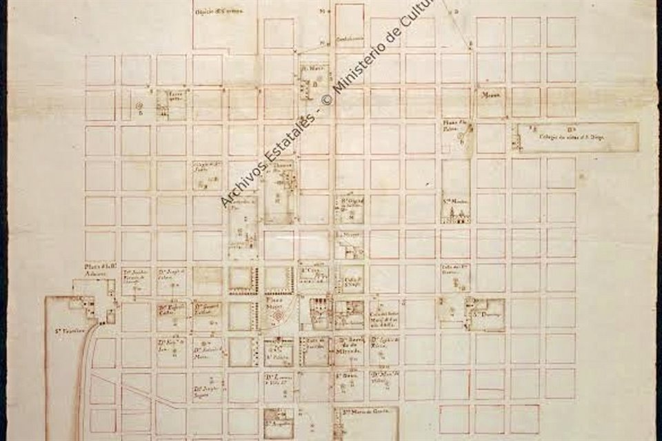 Planos de los túneles para llevar agua al Centro de Guadalajara. Documentos propiedad de Pedro Antonio Buzeta.