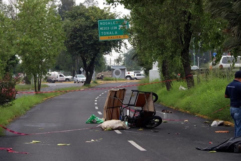 El causante del accidente escapó del lugar.