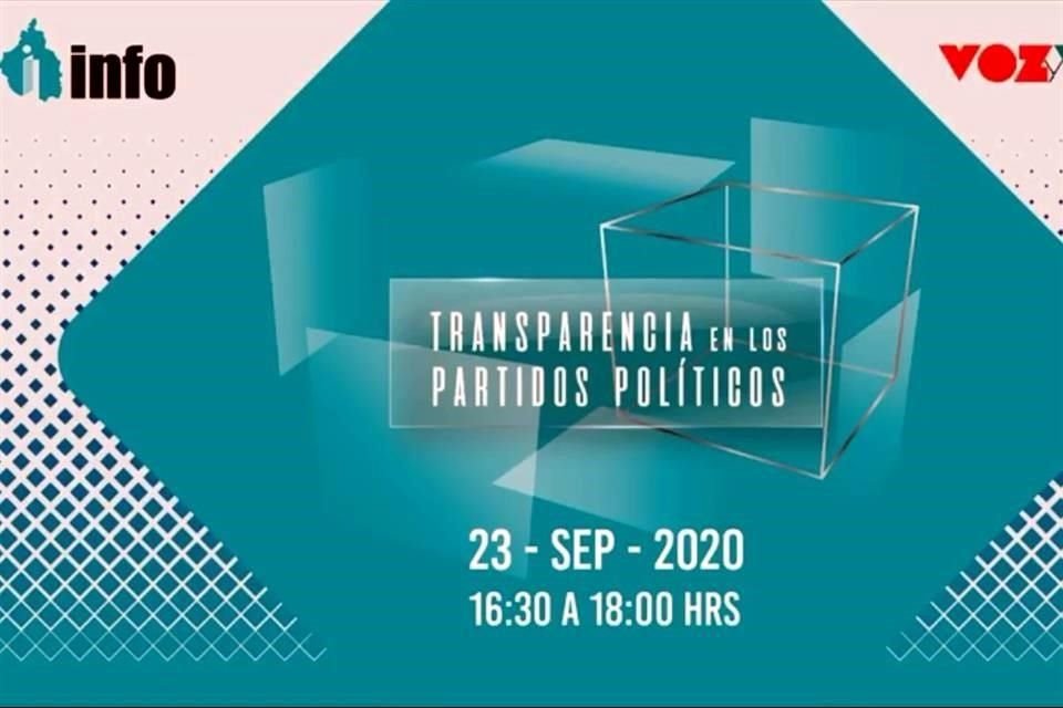 Las conjeturas fueron hechas durante el conversatorio 'Transparencia en los Partidos Políticos', organizado por el Instituto de Transparencia de la Ciudad de México (INFO).