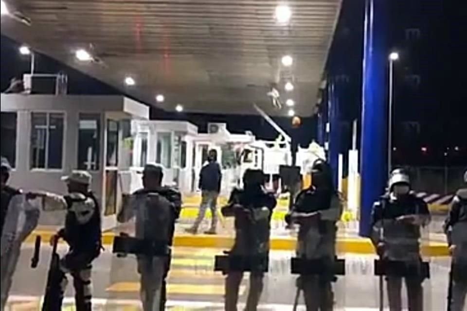 Aspecto del operativo realizado este domingo.