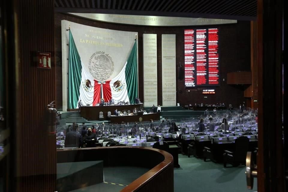 Aspecto de la Cámara de Diputados.