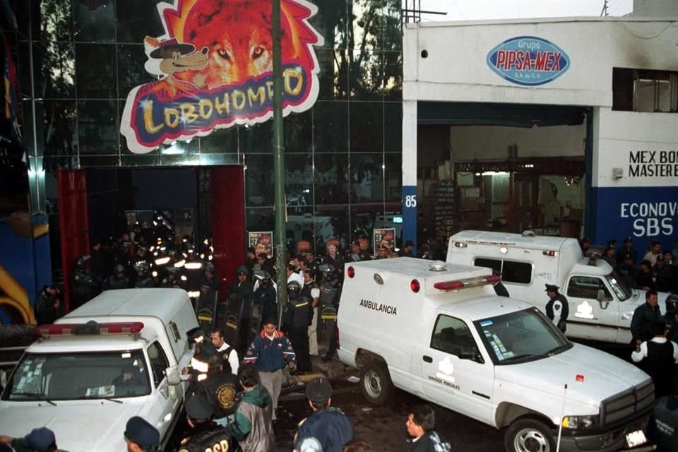Veintidós personas fueron calcinadas por el fuego.