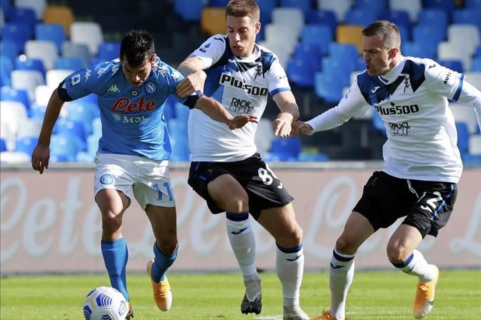 Lozano fue una pesadilla para la zaga de Bérgamo.