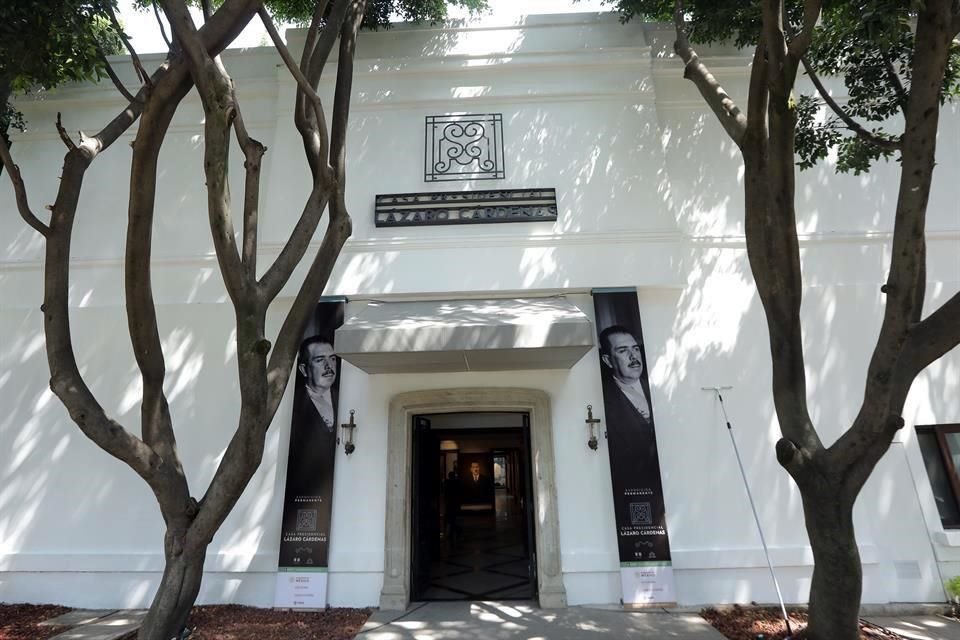 Aspectos de la Casa Presidencial Lázaro Cárdenas, en Los Pinos.