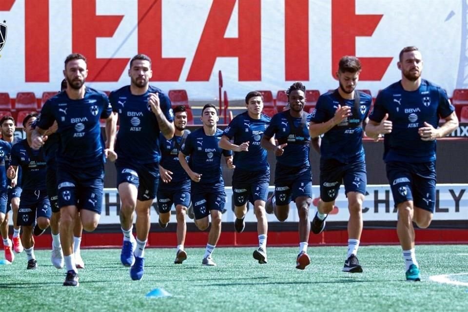 El equipo albiazul entrenó en las instalaciones de los Xolos.